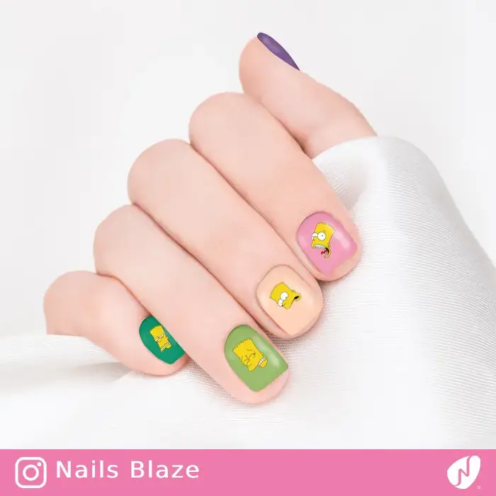 Bart Simpson | Cartoon Nails - NB110